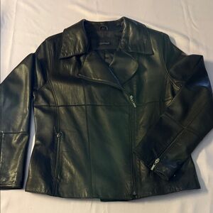 Context Black Leather Jacket